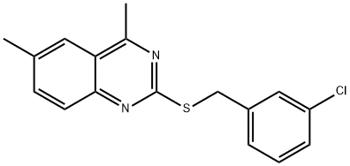2-[(3-chlorobenzyl)sulfanyl]-4,6-dimethylquinazoline