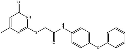 2-[(4-hydroxy-6-methylpyrimidin-2-yl)sulfanyl]-N-(4-phenoxyphenyl)acetamide