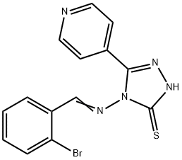 4-[(2-BROMOPHENYL)METHYLIDENEAMINO]-5-PYRIDIN-4-YL-2H-1,2,4-TRIAZOLE-3(4H)-THIONE