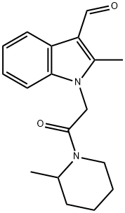 2-甲基-1-(2-(2-甲基哌啶-1-基)-2-氧代乙基)-1H-吲哚-3-甲醛