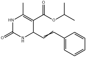 5-Pyrimidinecarboxylicacid,1,2,3,4-tetrahydro-6-methyl-2-oxo-4-(2-phenylethenyl)-,1-methylethylester(9CI)
