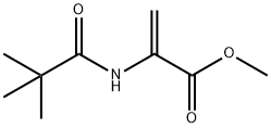 2-Propenoic  acid,  2-[(2,2-dimethyl-1-oxopropyl)amino]-,  methyl  ester