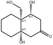 2(1H)-Naphthalenone, octahydro-4,8a-dihydroxy-4a-(hydroxymethyl)-, (4R,4aR,8aS)-rel- (9CI)