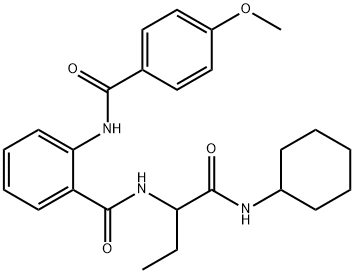 Benzamide, N-[1-[(cyclohexylamino)carbonyl]propyl]-2-[(4-methoxybenzoyl)amino]- (9CI)