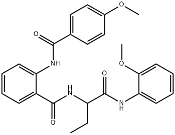 Benzamide, 2-[(4-methoxybenzoyl)amino]-N-[1-[[(2-methoxyphenyl)amino]carbonyl]propyl]- (9CI)