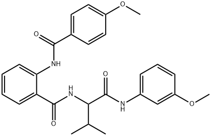 Benzamide, 2-[(4-methoxybenzoyl)amino]-N-[1-[[(3-methoxyphenyl)amino]carbonyl]-2-methylpropyl]- (9CI)