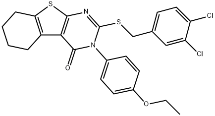 2-[(3,4-dichlorobenzyl)sulfanyl]-3-(4-ethoxyphenyl)-5,6,7,8-tetrahydro[1]benzothieno[2,3-d]pyrimidin-4(3H)-one