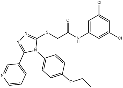 N-(3,5-dichlorophenyl)-2-{[4-(4-ethoxyphenyl)-5-(pyridin-3-yl)-4H-1,2,4-triazol-3-yl]sulfanyl}acetamide
