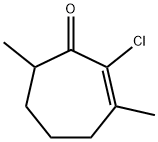 2-Cyclohepten-1-one,  2-chloro-3,7-dimethyl-