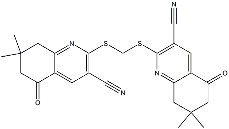 2,2-(methylenebis(sulfanediyl))bis(7,7-dimethyl-5-oxo-5,6,7,8-tetrahydroquinoline-3-carbonitrile)