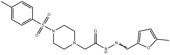 N'-[(Z)-(5-methylfuran-2-yl)methylidene]-2-{4-[(4-methylphenyl)sulfonyl]piperazin-1-yl}acetohydrazide