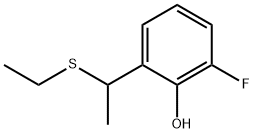 Phenol, 2-[1-(ethylthio)ethyl]-6-fluoro- (9CI)