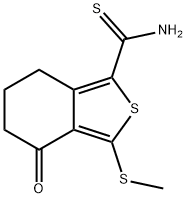 3-(METHYLTHIO)-4-OXO-4,5,6,7-TETRAHYDRO-2-BENZOTHIOPHENE-1-CARBOTHIOAMIDE