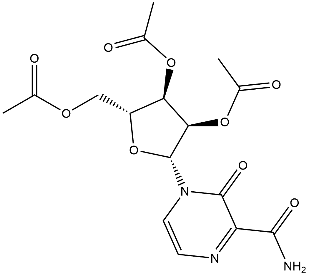 PyrazinecarboxaMide, 3,4-dihydro-3-oxo-4-(2,3,5-tri-O-acetyl-β-D-ribofuranosyl)- (9CI)