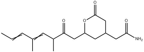 2-(3,5-Dimethyl-2-oxo-4,6-octadienyl)tetrahydro-6-oxo-2H-pyran-4-acetamide