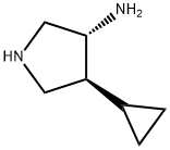 3-Pyrrolidinamine,4-cyclopropyl-,trans-(9CI)
