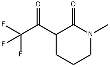 2-Piperidinone, 1-methyl-3-(trifluoroacetyl)- (9CI)