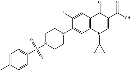 3-Quinolinecarboxylic acid, 1-cyclopropyl-6-fluoro-1,4-dihydro-7-[4-[(4-Methylphenyl)sulfonyl]-1-piperazinyl]-4-oxo-