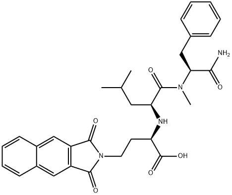 (N-(1-carboxy-3-(1,3-dihydro-1,3-dioxo-2H-benz(f)isoindol-2-yl)propyl)-leucyl)-N-methyl-phenylalaninamide