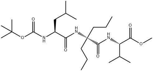 t-butyloxycarbonyl-leucyl-dipropylglycyl-valine methyl ester