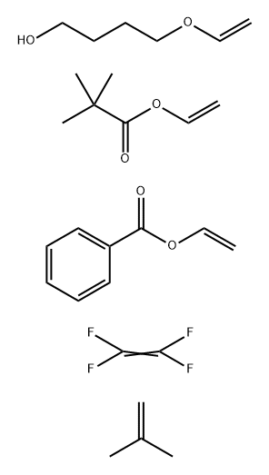Ethenyl benzoate polymer with ethenyl 2,2-dimethylpropanoate, 4-(ethenyloxy)-1-butanol, 2-methyl-1-propene and tetrafluoroethene