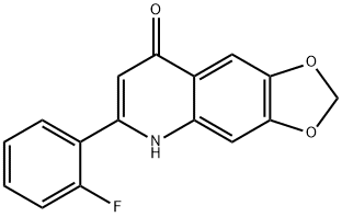 2-(2-fluorophenyl)-6,7-methylenedioxy-2-4-quinolone  hydrate,  NSC  656158