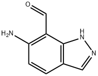 1H-Indazole-7-carboxaldehyde,  6-amino-