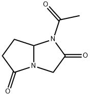 1H-Pyrrolo[1,2-a]imidazole-2,5(3H,6H)-dione,  1-acetyldihydro-