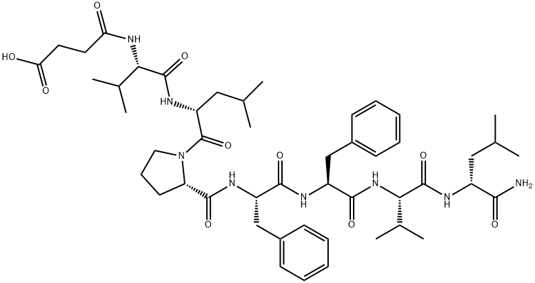 succinyl-valyl-leucyl-prolyl-phenylalanyl-phenylalanyl-valyl-leucinamide