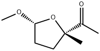Ethanone, 1-(tetrahydro-5-methoxy-2-methyl-2-furanyl)-, cis- (9CI)