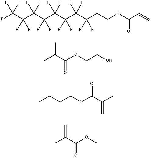 2-Methyl-2-propenoic acid butyl ester polymer with 3,3,4,4,5,5,6,6,7,7,8,8,9,9,10,10,10- heptadecafluorodecyl 2-propenoate, 2-hydroxyethyl 2-methyl-2-propenoate  and methyl 2-methyl-2-propenoate, block
