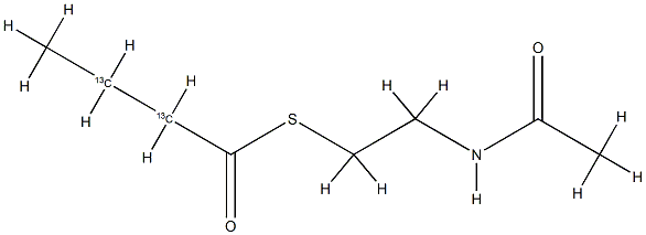 Butanethioic-2,3-13C2  acid,  S-[2-(acetylamino)ethyl]  ester  (9CI)