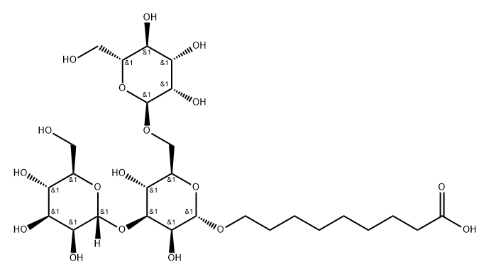 Nonanoic acid, 9-(O-.alpha.-D-mannopyranosyl-(1.3)-O-.alpha.-D-mannopyranosyl-(16)-.alpha.-D-mannopyranosyl)oxy-
