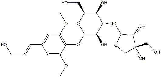 b-D-Glucopyranoside,4-[(2E)-3-hydroxy-1-propenyl]-2,6-dimethoxyphenyl 3-O-D-apio-b-D-furanosyl- (9CI)