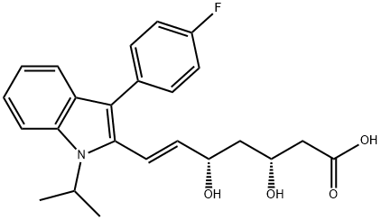 (3R,5S,6E)-7-[3-(4-氟苯基)-1-(1-甲基乙基)-1H-吲哚-2-基]-3,5-二羟基-6-庚烯酸