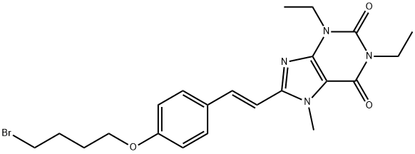 (E)-8-(4-(4-bromobutoxy)styryl)-1,3-diethyl-7-methylxanthine