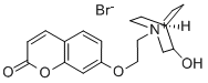 Quinuclidinium, 3-hydroxy-1-(2-((2-oxo-2H-1-benzopyran-7-yl)oxy)ethyl) -, bromide