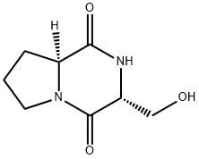 Pyrrolo[1,2-a]pyrazine-1,4-dione, hexahydro-3-(hydroxymethyl)-, (3R-cis)- (9CI)