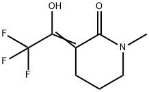 2-Piperidinone, 1-methyl-3-(2,2,2-trifluoro-1-hydroxyethylidene)- (9CI)