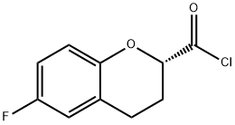 2H-1-Benzopyran-2-carbonyl chloride, 6-fluoro-3,4-dihydro-, (S)- (9CI)