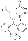 Ethanamine, 2-((6,11-dihydro-6-methyldibenzo(c,f)thiazepin-11-yl)oxy)- N-methyl-, 5,5-dioxide(Z)-2-butenedioate (1:1)