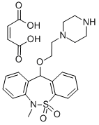 Dibenzo(c,f)(1,2)thiazepine, 6,11-dihydro-6-methyl-11-(2-(1-piperaziny l)ethoxy)-, 5,5-dioxide,(Z)-2-butenedioate (1:1)