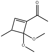 Ethanone, 1-(4,4-dimethoxy-3-methyl-1-cyclobuten-1-yl)- (9CI)