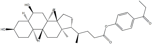 (3α,5β,6α)-3,6-Dihydroxycholan-24-oic Acid 4-(1-Oxopropyl)phenyl Ester