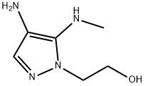 1H-Pyrazole-1-ethanol,  4-amino-5-(methylamino)-