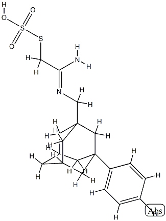 Thiosulfuric acid, S-(2-(((3-(4-bromophenyl)tricyclo(3.3.1.1(sup 3,7)) dec-1-yl)methyl)amino)-2-iminoethyl) ester