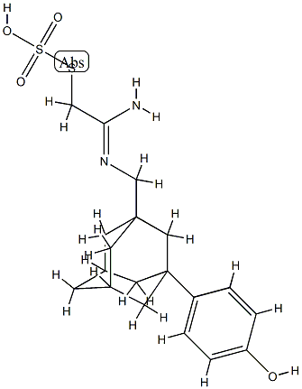 Thiosulfuric acid, S-(2-(((3-(4-hydroxyphenyl)tricyclo(3.3.1.1(sup 3,7 ))dec-1-yl)methyl)amino)-2-iminoethyl) ester