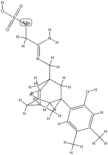 Thiosulfuric acid, S-(2-(((3-(4,5-dimethyl-2-hydroxyphenyl)tricyclo(3. 3.1.1(sup 3,7))dec-1-yl)methyl)amino)-2-iminoethyl) ester