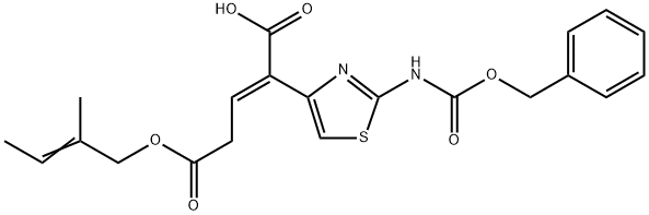 4-(2-苄氧羰基氨基-4-噻唑基)-4-羧基-3-丁烯酸 (2-甲基-2-丁烯-4-基) 酯