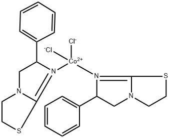 Cobalt, dichlorobis(2,3,5,6-tetrahydro-6-phenylimidazo(2,1-b)thiazole- N(sup 7)-, (T-4-(S),(S))-